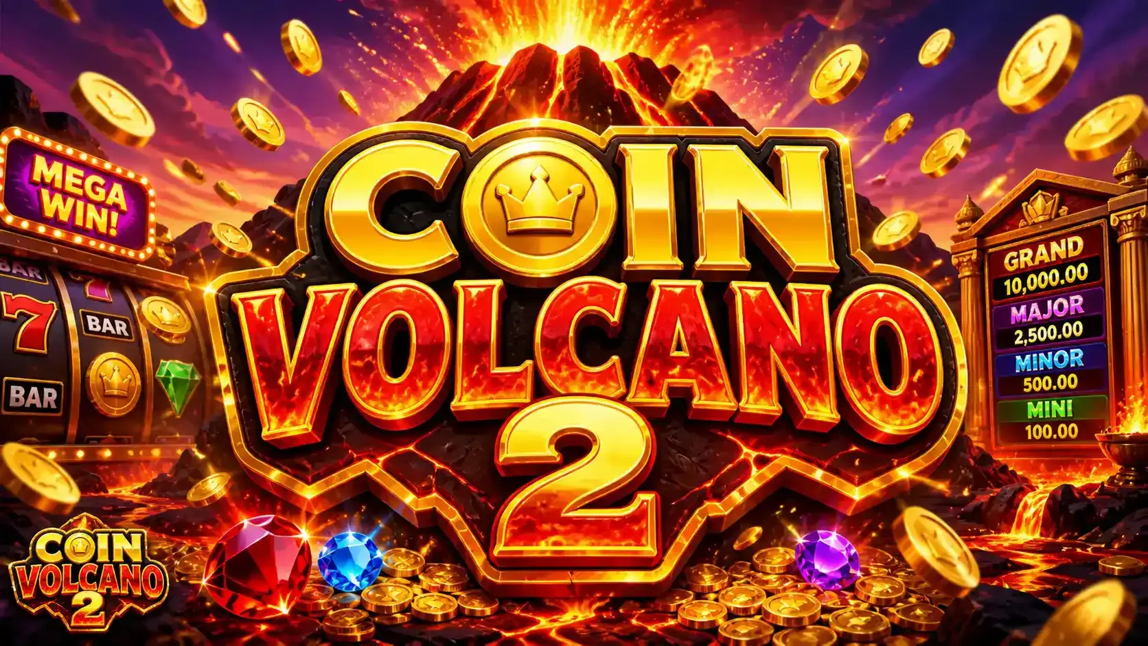 Coin Volcano স্লটে ২০% পর্যন্ত বুস্ট